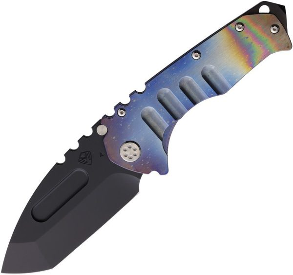 MD0124PT03A1.jpg Medford Praetorian T Framelock Folding Knife S45VN Tanto Flame
