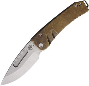 MD033STD36A1.jpg Medford Midi Marauder S35VN Folding Knife Titanium Handle USA