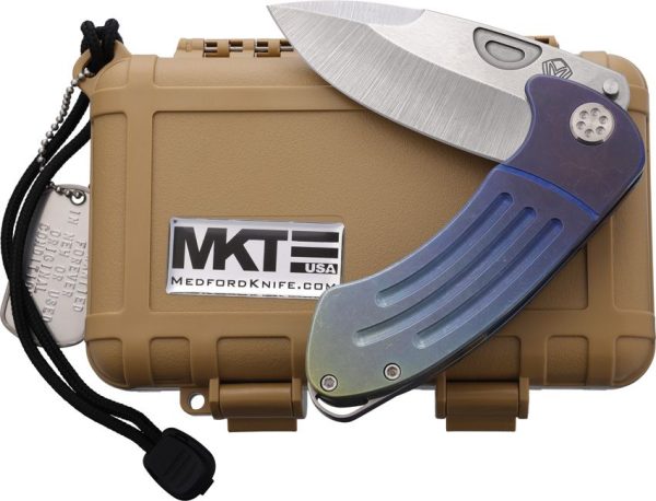 Medford Theseus S35VN Purple Titanium Folding Knife USA