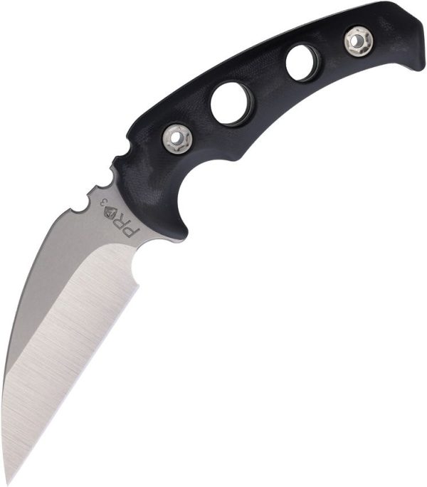 MD0523TQ08KB.jpg Medford Fighting Utility Knife 2 Black CPM-3V Fixed Blade