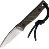MD117STQ10KO.jpg Medford Necromancer Fixed Blade S35VN OD Green Kydex Sheath