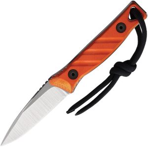 MD117STQ11KB.jpg Medford Necromancer Fixed Blade S35VN Orange G10 Neck Knife