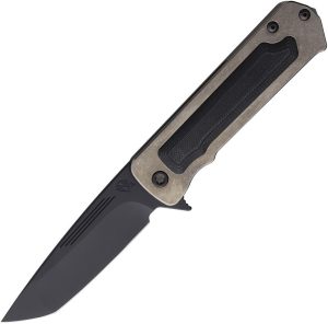 MD1404PT01TM.jpg Medford TFF-4 Framelock Tanto S45VN Black Folding Knife USA
