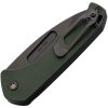 Medford Auto Swift Button Lock - Green Titanium Drop Point