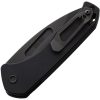 Medford Auto Swift Button Lock - Black Titanium Drop Point