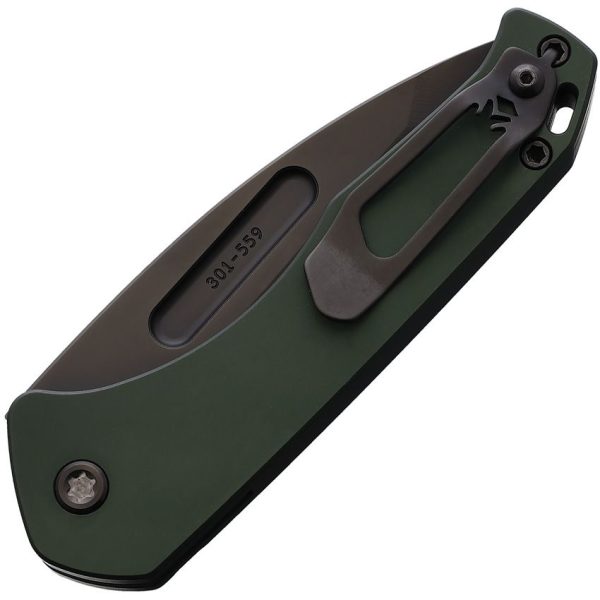 MD206SPT40AG_add_01.jpg Medford Auto Swift Button Lock - Green Aluminum Tanto