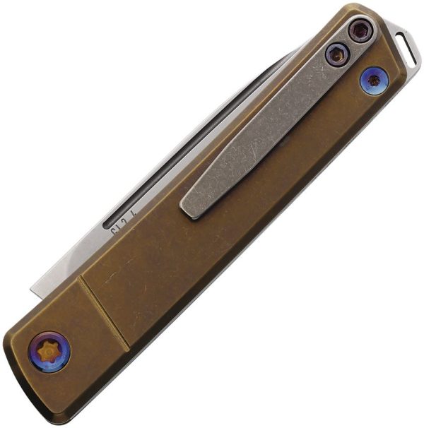 Medford Gentleman Jack S45VN Bronze Folding Knife USA Made