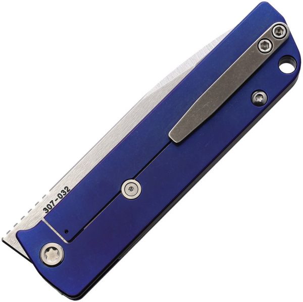 Medford Antik Framelock S35VN Blue Titanium Folding Knife USA