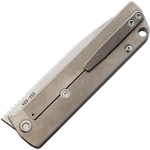 Medford Antik Framelock S35VN Tanto Folding Knife Titanium