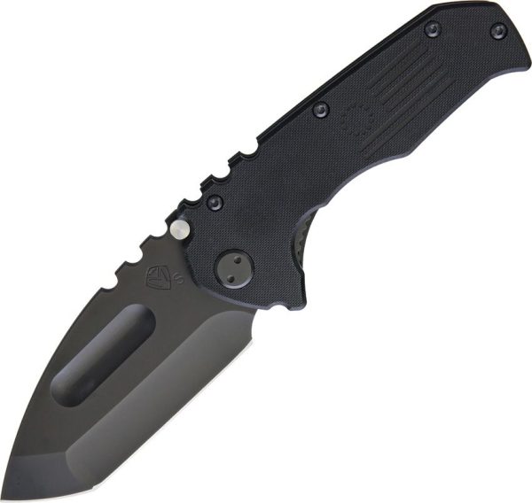 MDS30DPT0808.jpg Medford Praetorian Scout Linerlock Folding Knife D2 Tanto Black