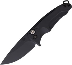 MDT394PQ30PV.jpg Medford Smooth Criminal Button Lock Folding Knife S45VN Black