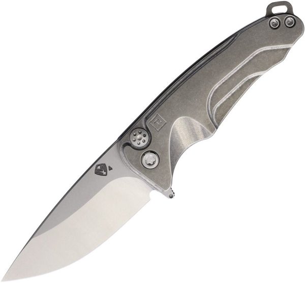 Medford Smooth Criminal Button Lock Folding Knife S45VN Titanium
