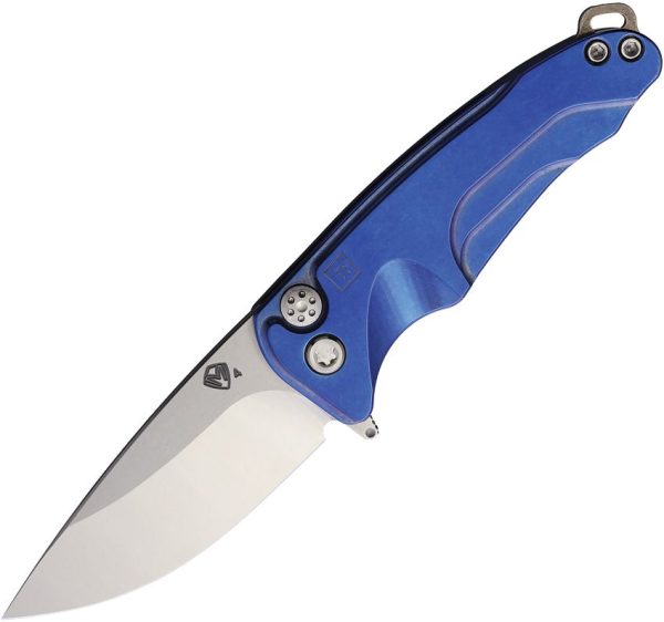 Medford Smooth Criminal Button Lock Folding Knife S45VN Titanium