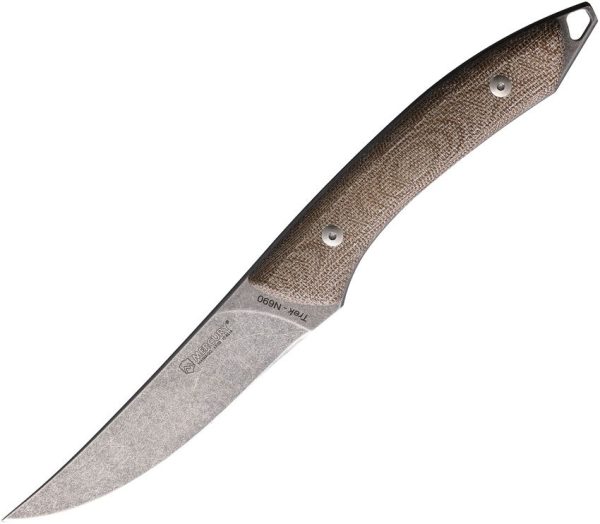 Mercury Trek Fixed Blade 4.75 inch - Stonewash Bohler N690