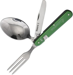 MER9923AVDFC.jpg Mercury Rover Green Multi-Tool Fork Spoon Knife Aluminum