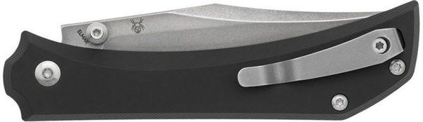 Mercury Amon Button Lock Black Aluminum Folding Knife Elmax