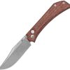 Mercury Amon Button Lock Folding Knife Red Micarta Elmax Steel