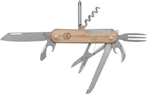 Mercury Duka Multi Tool Natural Micarta 10-in-1 Folding Knife