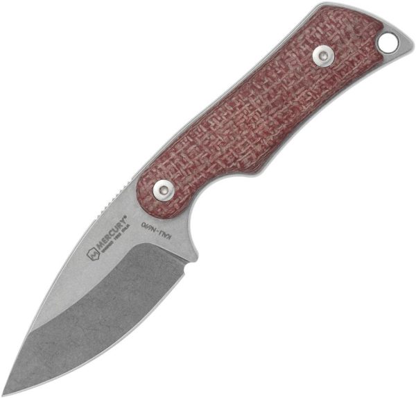 MER9KALIDPBRFC.jpg Mercury Kali Fixed Blade N690 Stainless Red Micarta Knife