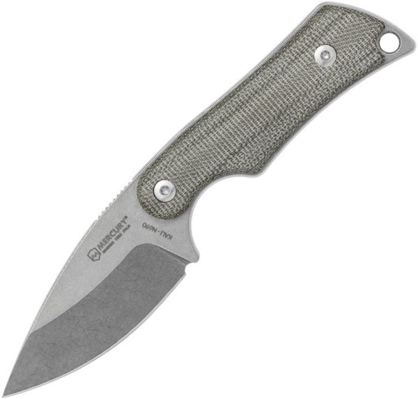 Mercury Kali Fixed Blade N690 Stainless Green Micarta Knife