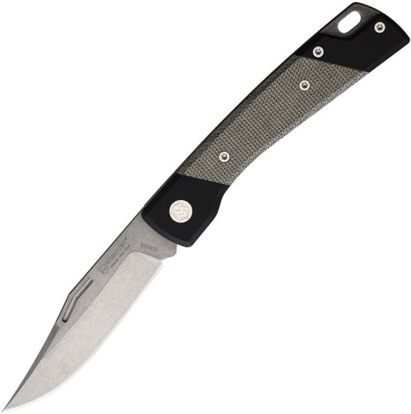 Mercury LUC Slip Joint Folding Knife Elmax Green Micarta