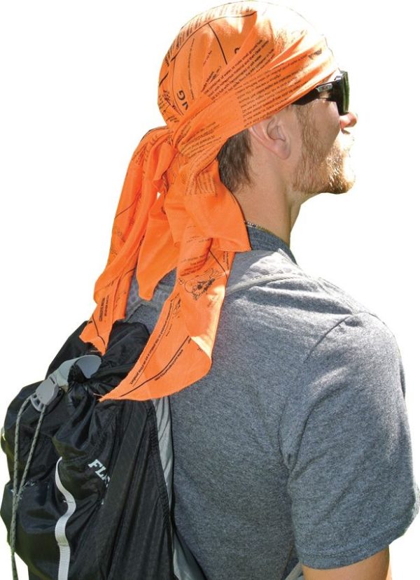 Survival Metrics Head for Survival Bandana - Bright Orange