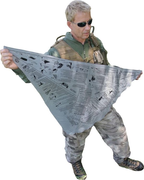 Survival Metrics Head for Survival Bandana - Gray Polyester