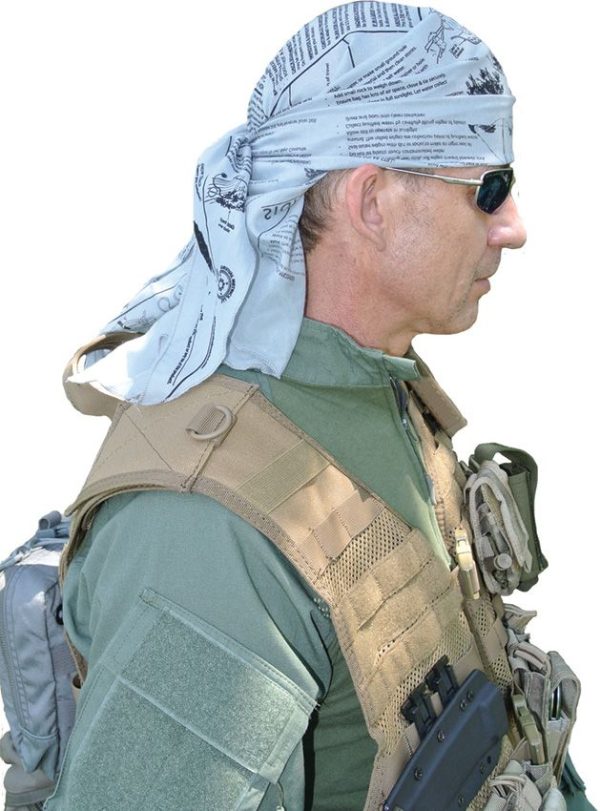 Survival Metrics Head for Survival Bandana - Gray Polyester