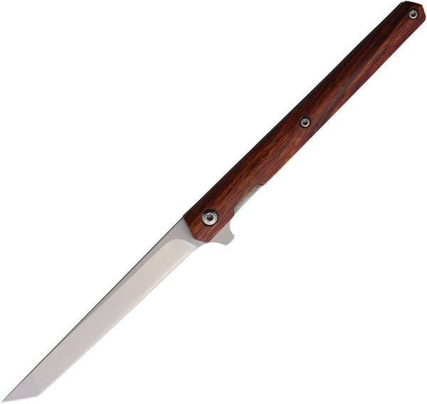 MG10046.jpg Mavik Gear Sera Linerlock 3.5" Tanto Fixed Blade Knife Brown Wood