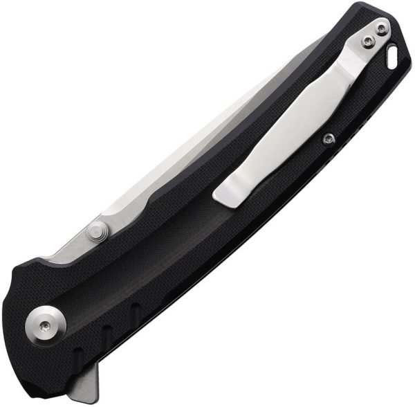 Mavik Gear ROK Linerlock Folding Knife 440 Stainless Black G10