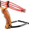 Mavik Gear Ballista 18 Slingshot Golden Wood Handle Wrist Brace