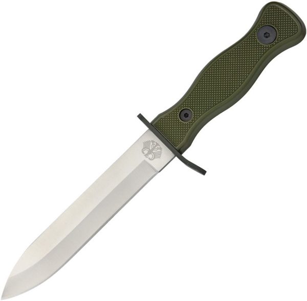 Bundeswehr Military Fixed Blade - OD Green Composition Handle