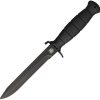Military Fixed Blade - Black Nylon Handle Stainless Steel