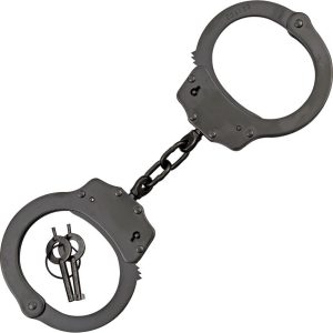 Kwik Force Scorpion Handcuffs Black Nickel