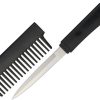 Miscellaneous Comb Knife Black - Hidden Blade Design