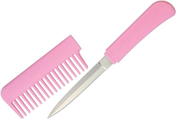 Miscellaneous Comb Knife Pink - Hidden Blade Design