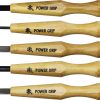 Mikihisa Power Grip Wood Chisel Set 5pc Beech Handle Japan