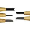 Mikihisa Power Grip Wood Chisel Set 5pc Beech Handle Japan