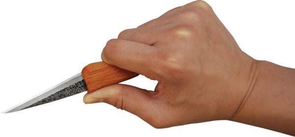 Mikihisa Mikikichan Kuri Carving Knife - Wood Handle
