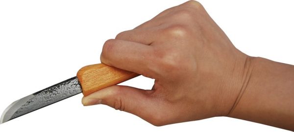 Mikihisa Mikikichan Maru Carving Knife - Wood Handle