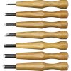 Mikihisa Power Grip Wood Chisel Set - 7-Piece Beech