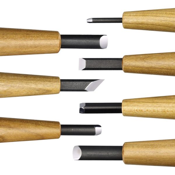 Mikihisa Power Grip Wood Chisel Set - 7-Piece Beech