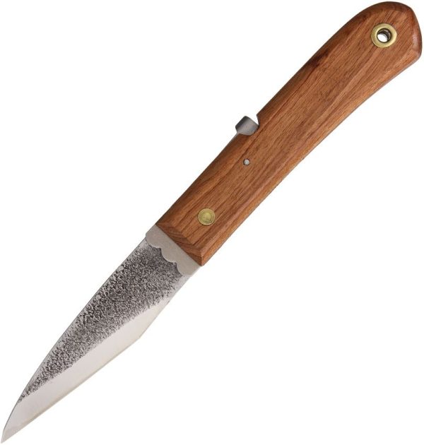 Mikihisa Double Bevel Moroha Folding Knife Blue Paper Steel Japanese