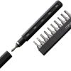 Mininch Tool Pen Premium Metric with Bit Holder, Black