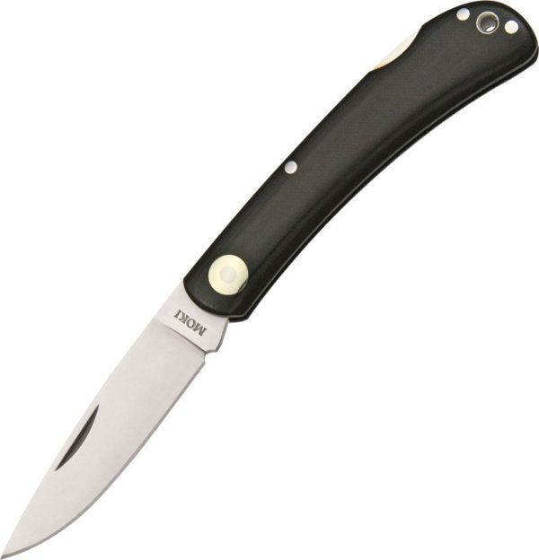 Moki Blakistons Fish Owl Lockback - Black Micarta