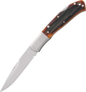 Moki MK433ANZ Lockback - Amber Bone Stag VG-10
