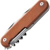 MKM Campo 7 Multipurpose Knife Natural Canvas Micarta