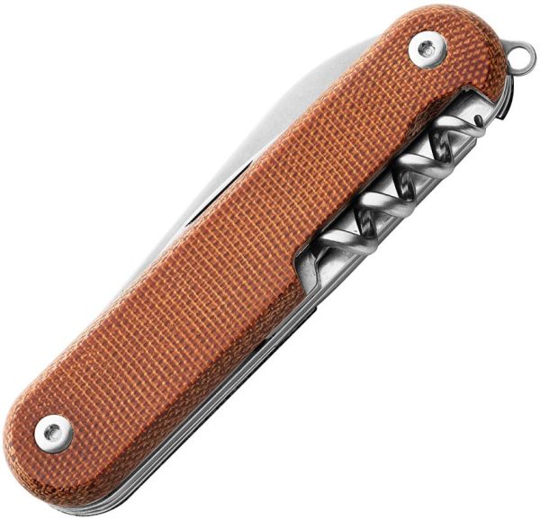 MKM Campo 7 Multipurpose Knife Natural Canvas Micarta