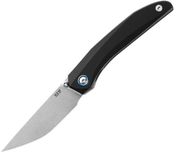 MKM Detonario Linerlock Folding Knife M390 Black Aluminum