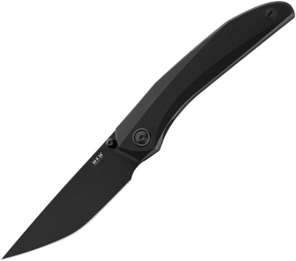 MKM Detonario Linerlock Black M390 Folding Knife Italian